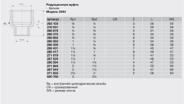 Редукционная муфта Viega бронза Rp-резьба 3240 1 1/2x1 267520