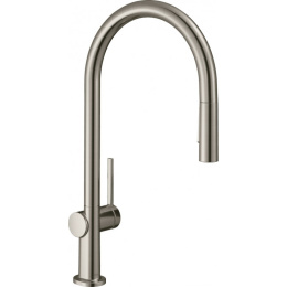 Смеситель для кухни Hansgrohe однорычажный, 210, с вытяжным душем, 2jet, под сталь 72800800