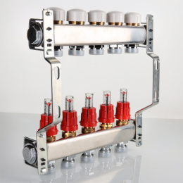 Блок коллекторный VALTEC с расход. 1х3 вых Евроконус 3/4