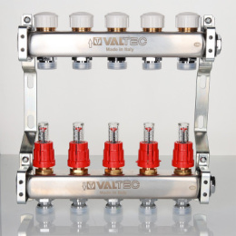 Блок коллекторный VALTEC с расход. 1х3 вых Евроконус 3/4
