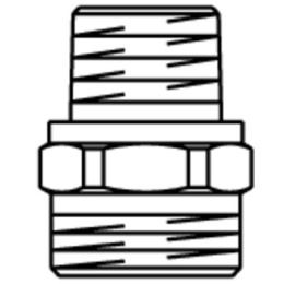 Переходник Oventrop редукционный R 1/2 X G 3/4 наружная резьба, бронза