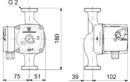 Циркуляционный насос Grundfos UPS 32-40 180