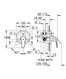 Встраиваемый смеситель Grohe Euroeco 32747000