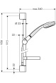 Душевой гарнитур Hansgrohe Croma 100 1jet Unica C 27724000