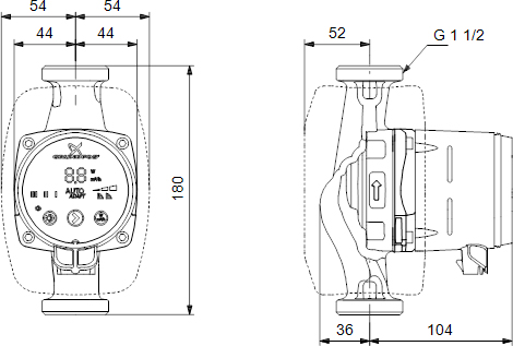 Циркуляционный насос Grundfos Alpha 2 32/40 180