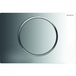 Кнопка смыва Geberit Sigma 10 одинарный смыв, хром глянц./хром мат. 115.758.KH.5