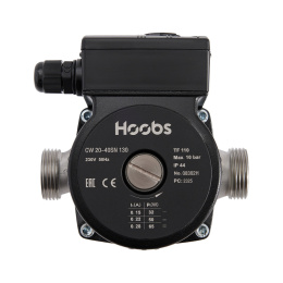 Циркуляционный насос HOOBS CW 20-40SN 130мм 65Вт 1x230В 50Гц (корпус нерж.сталь) (с гайками)