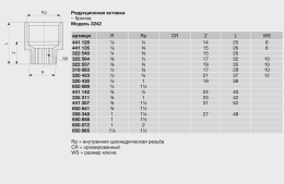 Редукционная вставка Viega R-резьба бронза модель 3242 3/4x1 1/4 арт 441357