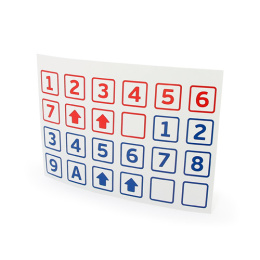 Комплект маркировочных наклеек UNI-FITT Универсальные (2 листа)