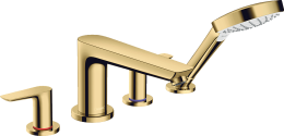 Смеситель на борт ванны Hansgrohe Talis E на 4 отверстия полированное золото 71748990