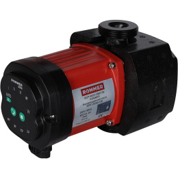 Циркуляционный насос Rommer с частотным регулированием PROFI ERTI 25/60-130 с гайками и теплоизоляцией