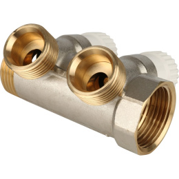 Коллектор Stout с регулировочными вентилями 1x3/4EK с 2 отводами, SMB 6851 013402