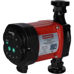 Циркуляционный насос Rommer с частотным регулированием PROFI ERTI 25/60-180 с гайками и теплоизоляцией