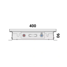 Внутрипольный конвектор с естественной конвекцией Vitron ВК.МАХ.90.400.2900.4ТГ