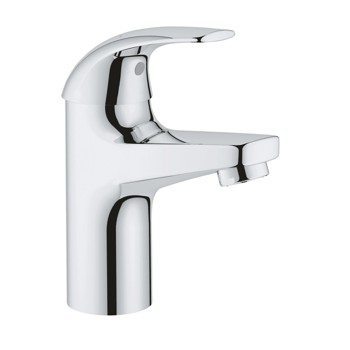 Смеситель для раковины Grohe BauCurve, гладкий корпус, хром