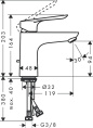 Смеситель для раковины Hansgrohe Logis E 71161000