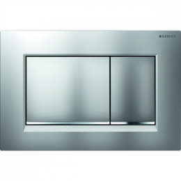 Кнопка смыва Geberit Sigma 30 двойной смыв, хром мат./хром глянц. 115.883.KN.1