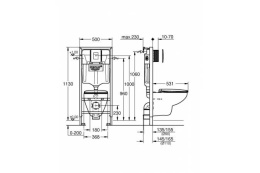 Система инсталляции Grohe Solido с подвесным унитазом Bau Ceramic, 5 в 1 в сборе