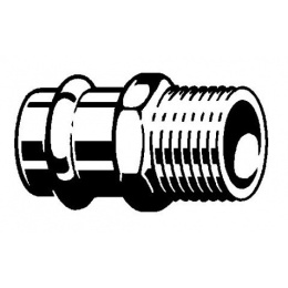 Соединительный элемент медный Viega Sanpress с SC-Contur d=35 (арт. 297 947)