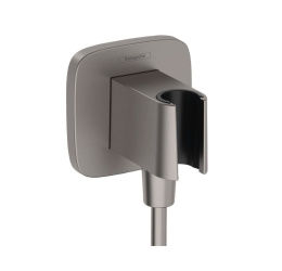 Подключение душевого шланга Hansgrohe Fixfit Q 26887340, черный хром