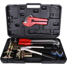 Универсальный комплект механического инструмента Stout (4 насадки: 16х2.2 и 20х2.8 для труб PEХ; 16.2х2.6 и 20х2.9 для стабильной трубы)