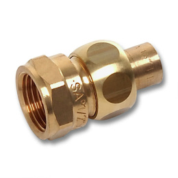 Сгон Sanha 4330g, ВП-ВР, с плоским уплотнением, бронза, 28x1