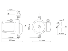 Циркуляционный насос Aquario AC 5-8-32