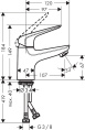 Смеситель для раковины Hansgrohe Novus 71021000