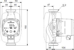 Циркуляционный насос Grundfos Alpha 2 32/60 180