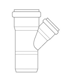 Тройник Rehau 110/90/87 (арт. 11002581001)