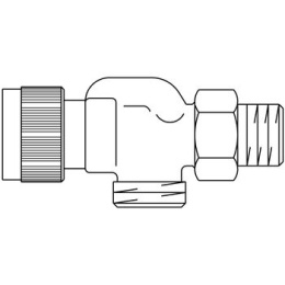 Термостатический вентиль Oventrop AV 9, DN15, осевой 3/4х1/2, M30x1,5
