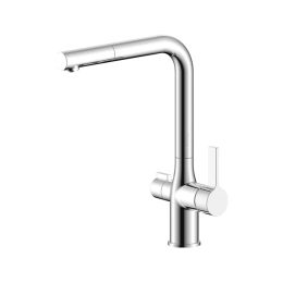 Смеситель для кухни IDDIS с каналом для фильтрованной воды, Pure, хром