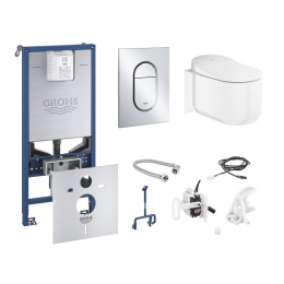 Система инсталляции Grohe c Унитазом-биде Sensia Arena в наборе с панелью смыва