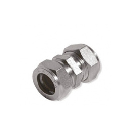 Муфта Lavita C/P 40, соединительная для гофр.трубы, никелированная
