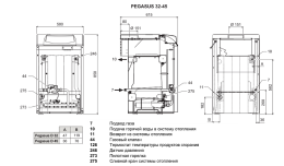 Напольный газовый котел отопления Ferroli PEGASUS D 45