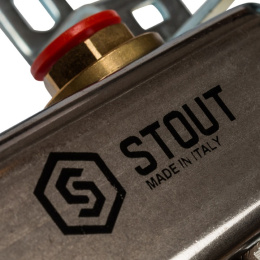 Коллектор Stout из нержавеющей стал с запорными клапанами 1/3/4x10, SMS 0922 000010