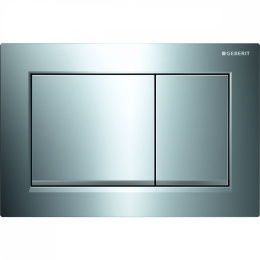 Кнопка смыва Geberit Omega 30 двойной смыв, хром глянц./хром мат. 115.080.KH.1