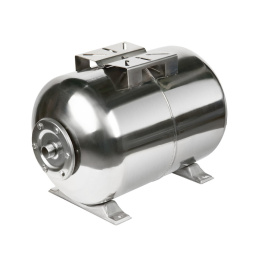 Расширительный бак (гидроаккумулятор) UNIPUMP 100л, горизонтальный, нерж. сталь, мембрана EPDM, для системы водоснабжения