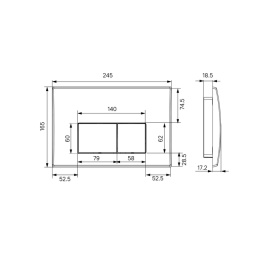 Комплект IDDIS 2 в 1: инсталляция и клавиша смыва, Optima Home, белый глянцевый