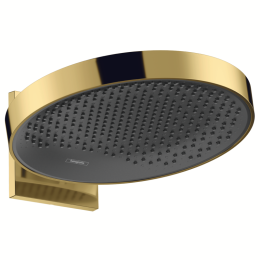 Верхний душ Hansgrohe Rainfinity 360 1jet с настенным креплением 26230990, полированное золото