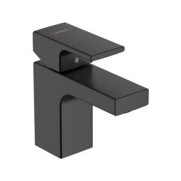 Смеситель для раковины Hansgrohe Vernis Shape 70, без донного клапана, матовый черный