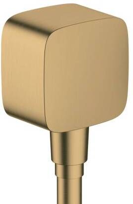 Подключение душевого шланга Hansgrohe Fixfit 26457140, бронза