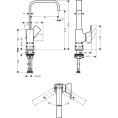 Смеситель для раковины Hansgrohe Metropol 230, матовый черный