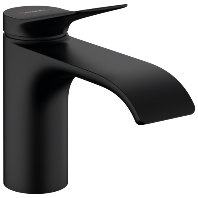 Смеситель для раковины чаши Hansgrohe Vivenis 80, матовый черный