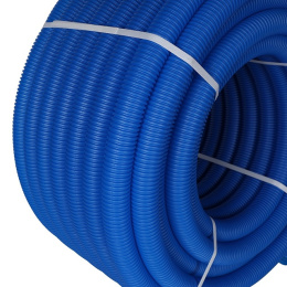 Труба гофрированная ПНД Stout цвет синий. наружным диаметром 35 мм для труб диаметром 25 мм