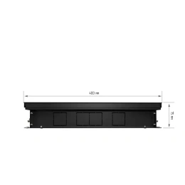 Внутрипольный конвектор с естественной конвекцией Royal Thermo 75/400/1200-DG-U-DB