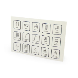 Комплект маркировочных наклеек UNI-FITT Водоснабжение (2 листа)