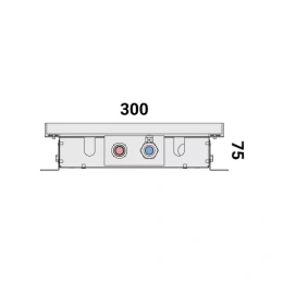 Внутрипольный конвектор с естественной конвекцией Vitron ВК.75.300.700.2ТГ