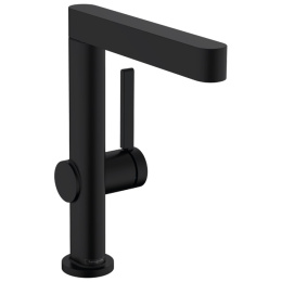 Смеситель для раковины Hansgrohe Finoris 230, push-open, матовый черный