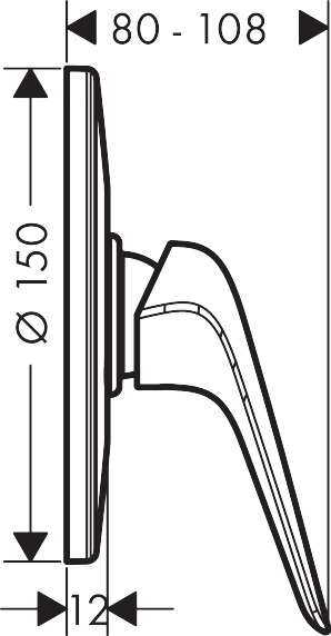 Встраиваемый смеситель Hansgrohe Novus 71067000